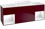 V&B Waschtischunterschrank Abdeckplatte wh. m Finion 160x60cm, Reg glo wh. Lac, Peony