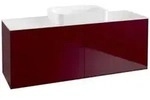 V&B Waschtischunterschrank Wandbeleuchtung Finion 160x60,3x50,1cm, Gl. wh. m, Peony