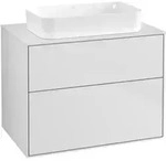 V&B Waschtischunterschrank Wandbeleuchtung Finion 80x60,3x50,1mm, Gl. wh. m, wh. m