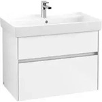 V&B Waschtischunterschrank Collaro 75,4x54,6x44,4cm, WT mit, glossy white