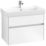 V&B Waschtischunterschrank Collaro 75,4x54,6x44,4cm, WT mittig, white matt