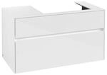 V&B Waschtischunterschrank Collaro 100x54,8x50cm, WT rechts, glossy white