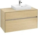 V&B Waschtischunterschrank Collaro 100x54,8x50cm, WT rechts, nordic oak