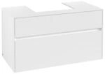 V&B Waschtischunterschrank Collaro 100x54,8x50cm, WT mittig, white matt