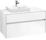 V&B Waschtischunterschrank Collaro 100x54,8x50cm, WT links, white matt