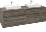 V&B Waschtischunterschrank Collaro 160x54,8x50cm, f 2 WT, stone oak