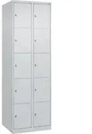 C+P Schlie&szlig;fachschrank Classic PLUS, 2 Abteile, 1850x600x500mm, 7035/7035...