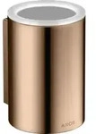 hansgrohe Zahnputzbecher Axor Universal Circular d 76x114mm, Wandmont., polished red