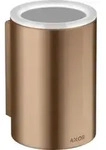 hansgrohe Zahnputzbecher Axor Universal Circular d 76x114mm, Wandmont., brushed red