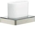 hansgrohe Zahnglas Axor universal Glas, Wandmontage, Edelstahl-Optik
