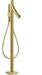 hansgrohe Fertigset Axor Starck Organic Badewannenthermostat, A 175mm, boden, brush.