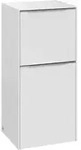 V&B Seitenschrank Subway 3.0 40x86x36,2cm, Sch L/Gr AL gl, Brill. wh. ; Villeroy &