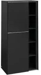 V&B Mittelschrank Subway 3.0 57,4x120x36,2cm, Sch L/Gr AL g, volc bla