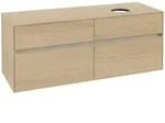 V&B Waschtischunterschrank Collaro 140x54,8x50cm, WT rechts, Nordic Oak