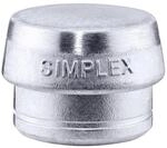 Halder SIMPLEX-Schonhammer Weichmetall-Einsatz, St&uuml;ck 80 mm (3209.080)