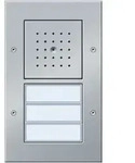 Gira T&uuml;rstation AP 3fach alu 126765