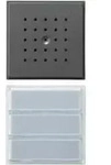 Gira T&uuml;rstation UP 3fach anthrazit LED ws 126167