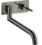 hansgrohe Sp&uuml;ltisch-Wandeinhebelmischer Axor Uno UP, polished black chrome