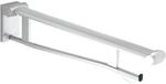 Keuco WC-St&uuml;tzklappgriff Plan Care 700mm, Aluminium silber-eloxiert/wei&szlig;