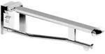 Keuco WC-St&uuml;tzklappgriff Plan Care 700mm, abn., Alu silber-elox/lichtgrau
