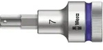 Wera 8740 C HF Zyklop Bitnuss mit 1/2"-Antrieb mit Haltefunktion, 7 x 60 mm