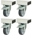 RAU Rollensatz f&uuml;r Serie adlatus 300+600 4 Lenkrollen