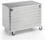 Gm&ouml;hling Kastenwagen mit Deckel D 3008 Volumen 656l Aluminium