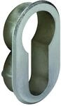 JuNie MB- Rosette 7420, f&uuml;r Profilzylinder oval, Metall vernickelt,H 41mm