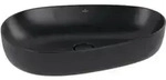 V&B Aufsatzwaschtisch ANTAO 65x40cm, asym., o. &Uuml;L, pure black C-plus
