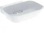 Geberit Aufsatzwaschtisch One 50x42,5cm, Schale, o HL + &Uuml;, w K-Tec/Bl