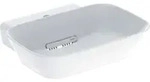 Geberit Aufsatzwaschtisch One 50x42,5cm, Schale, HL mi, o &Uuml;, w K-Tec/B