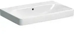 Geberit Waschtisch Smyle Square 75x48cm, we., o. Hahnloch, mit &Uuml;berlauf