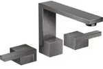 hansgrohe 3-Loch-Waschtischarmatur 130 Axor Edge Ausl. 173mm, Diamantschl., pol. bla
