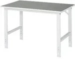 Rau Arbeitstisch Tom BxTxH 1250x800x760-1080mm, Linoleum Arbeitsplatte
