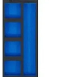 BGS Werkstattwageneinlage 1/3, leer: 5 Ablagef&auml;cher, 408 x 189 x 32 mm