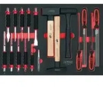 KS Tools SCS Feilen-, Mei&szlig;el- und Hammer-Satz, 18-teilig in 1/1 Systemeinlage