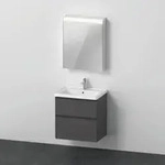 Duravit M&ouml;bel-Set D-Neo 650mm, Anschlag rechts, Graphit Matt