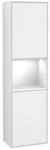 V&B Hochschrank Finion 41,8x151,6cm, l, Rg g w Lac, glo wh. Lac