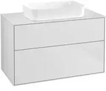 V&B Waschtischunterschrank Wandbeleuchtung Finion 100x60,3x50,1mm, Gl. wh. m, wh. m