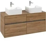 V&B Waschtischunterschrank Collaro 120x54,8x50cm, f 2 WT, kansas oak