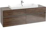 V&B Waschtischunterschrank Collaro 160x54,8x50cm, WT mittig, arizona oak