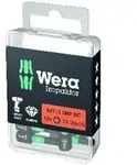 Bit 867/1 IMP DC T30 L.25mm 1/4 Zoll C6,3 Impaktor,DC Box m.10 Bits WERA