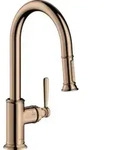 hansgrohe Sp&uuml;ltisch-Einhebelmischer 180 Axor Montreux mit Ausziehbrause, polished