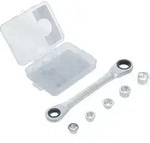 BGS Do it yourself Ratschen-Ringschl&uuml;ssel mit Adaptersatz SW 8 - 19 mm 6-tlg.