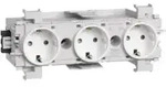 Tehalit Steckdose 3-fach m.Wago Steck/Klemmt. GS3001 vws