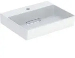 Geberit Aufsatzwaschtisch One 50x41cm, HL mi, o &Uuml;, w K-Tect/Bl we. gl