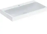 Geberit Waschtisch One 90cm, Hahnl. mit., o. &Uuml;L, wei&szlig; KeraTect