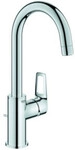 Grohe Waschtisch-Einhebelmischer BauLoop 1/2", L, m Abl a KS, swb Rohrausl, ch