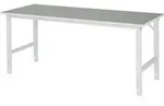 Rau Arbeitstisch Tom BxTxH 2000x800x760-1080mm, Linoleum Arbeitsplatte