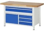 Rau Werkbank h&ouml;henverstellbar 8922A2, B1500xT700xH840-1040mm, 5x Schublade-TA,...